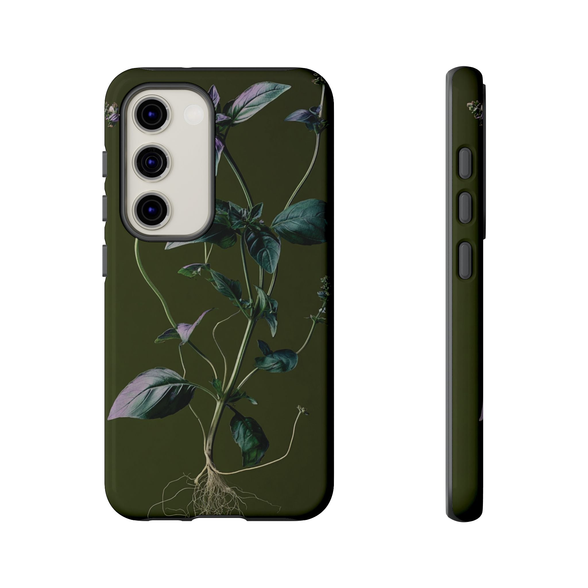 Green Botanical Phone Case, Floral Phone Cover, Nature Lover Gift