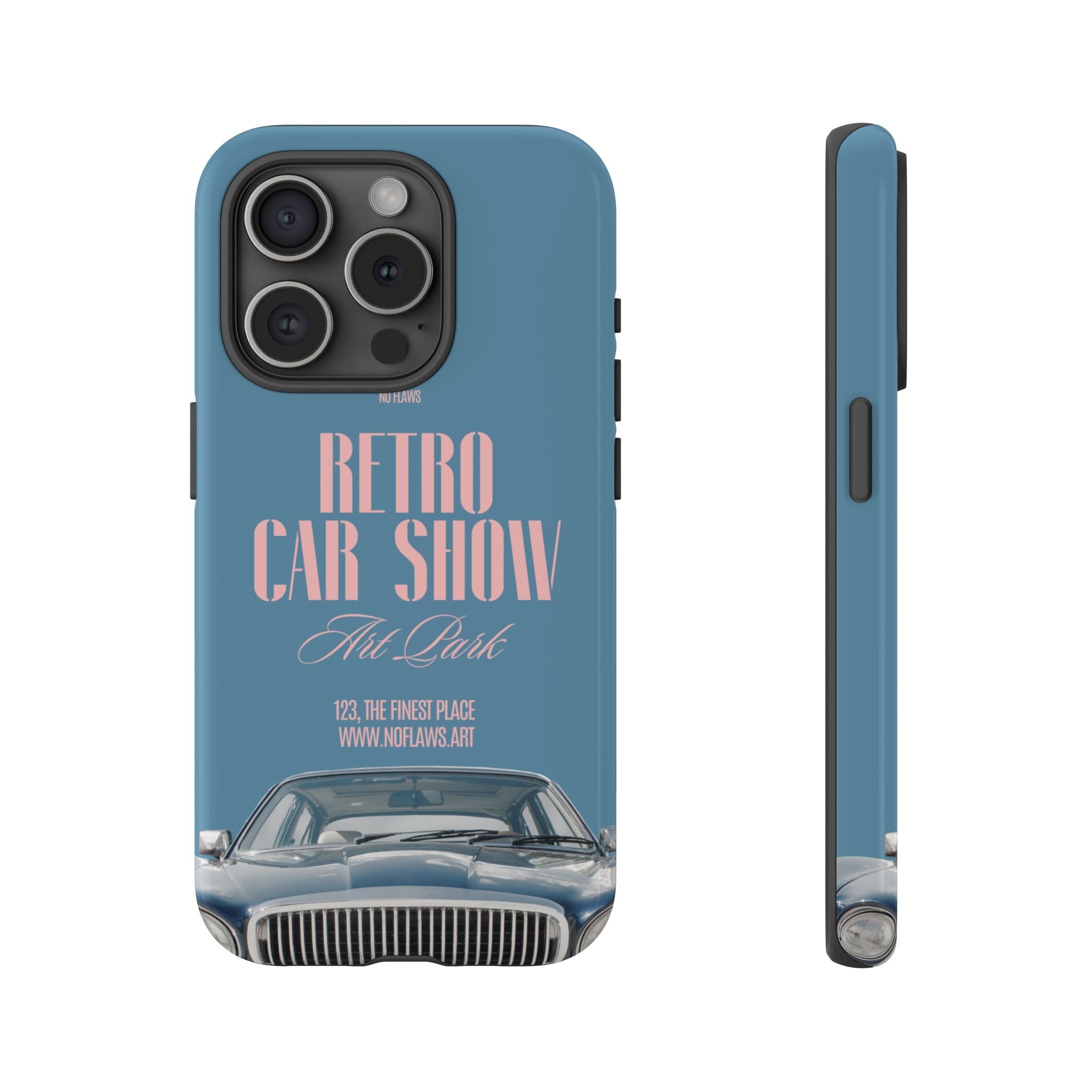 Retro Car Show Phone Case — Vintage Classic Auto Design