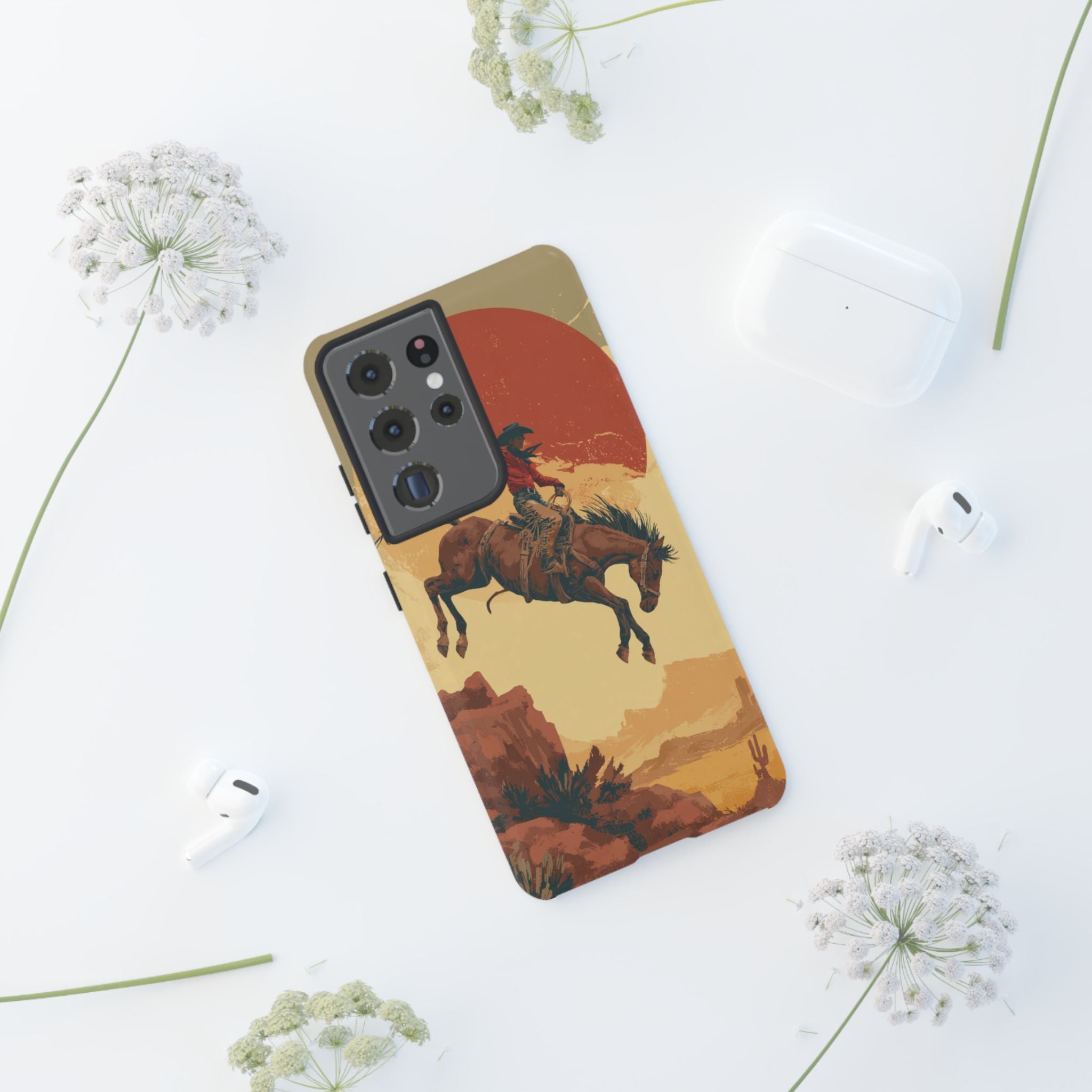 Cowboy Phone Case - Wild West Style, Tough Protection for Outdoor Lovers