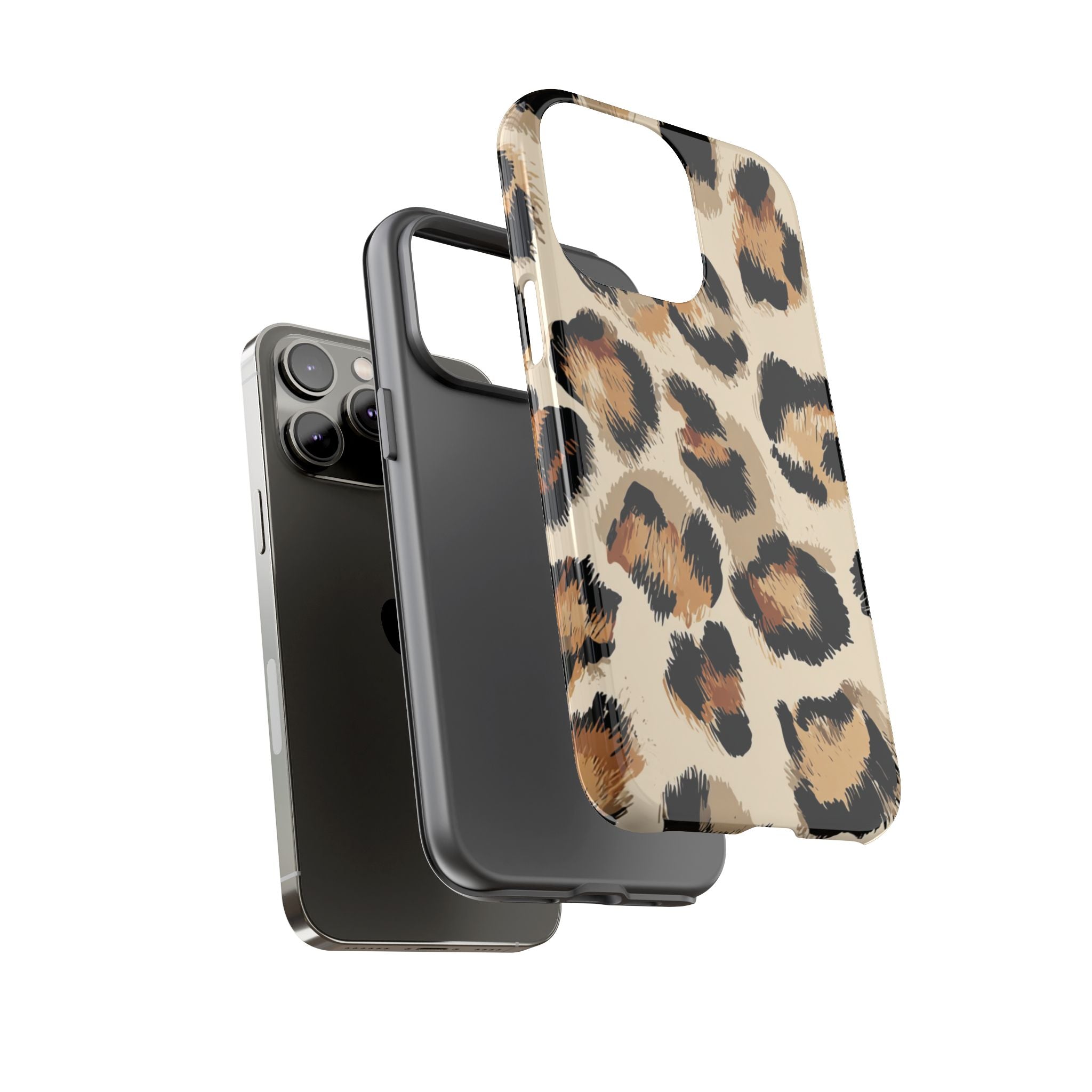 Stylish Leopard Print Phone Case, Animal Print, Tough Case, Gift for Her