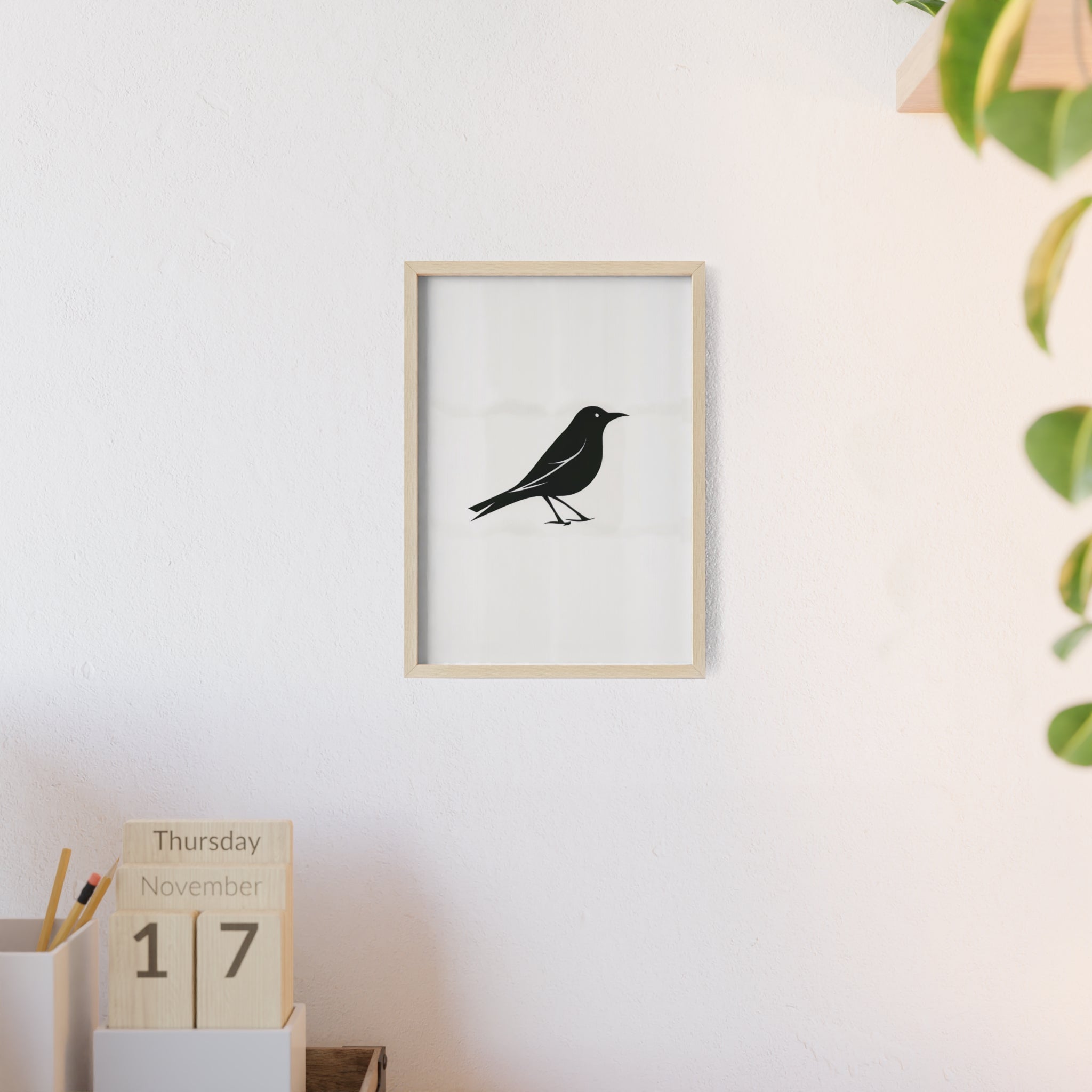 The Oriole Principle: A Study in Minimal Form – Framed Poster