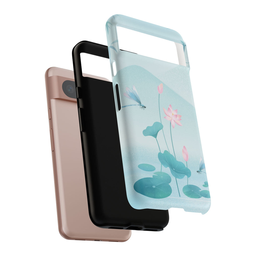 Lotus Pond Phone Case — Serene Floral iPhone Protective Cover