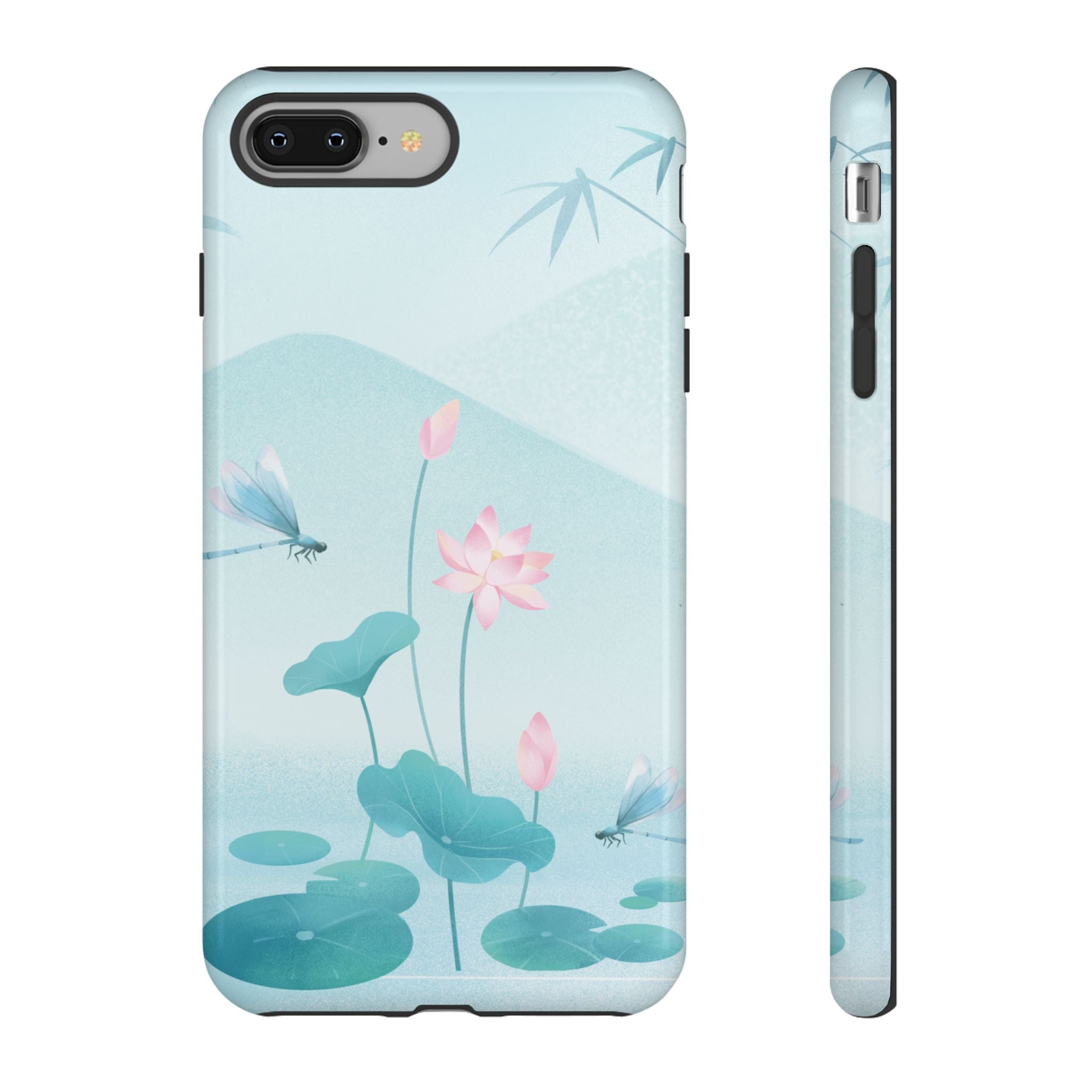 Lotus Pond Phone Case — Serene Floral iPhone Protective Cover