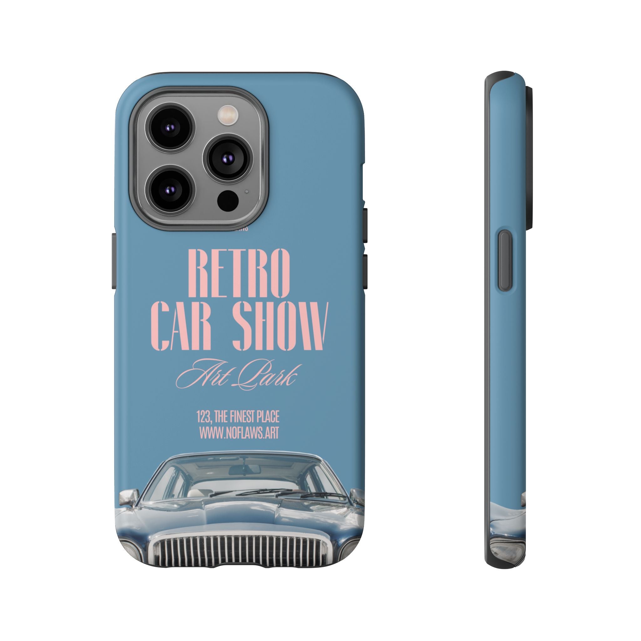 Retro Car Show Phone Case — Vintage Classic Auto Design