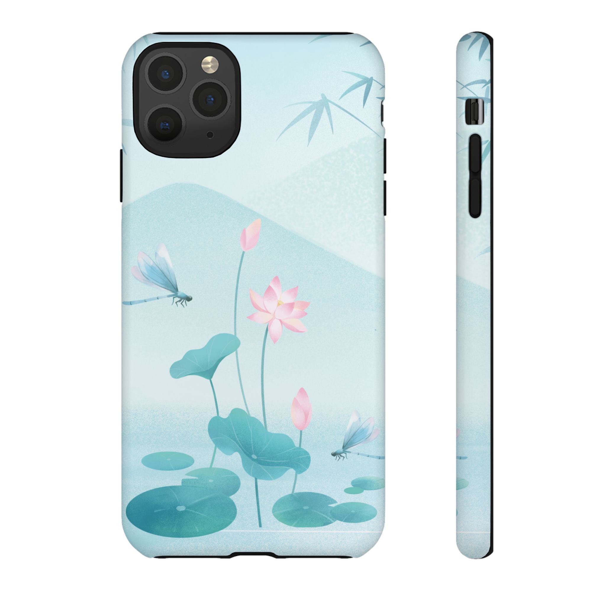 Lotus Pond Phone Case — Serene Floral iPhone Protective Cover
