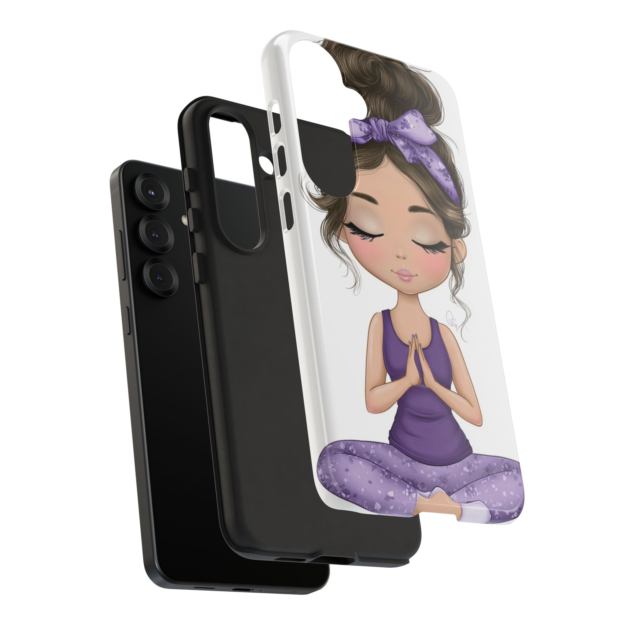 Yoga Phone Case for Mindfulness Gift for Yogis, Meditation Accessory, Zen Vibe