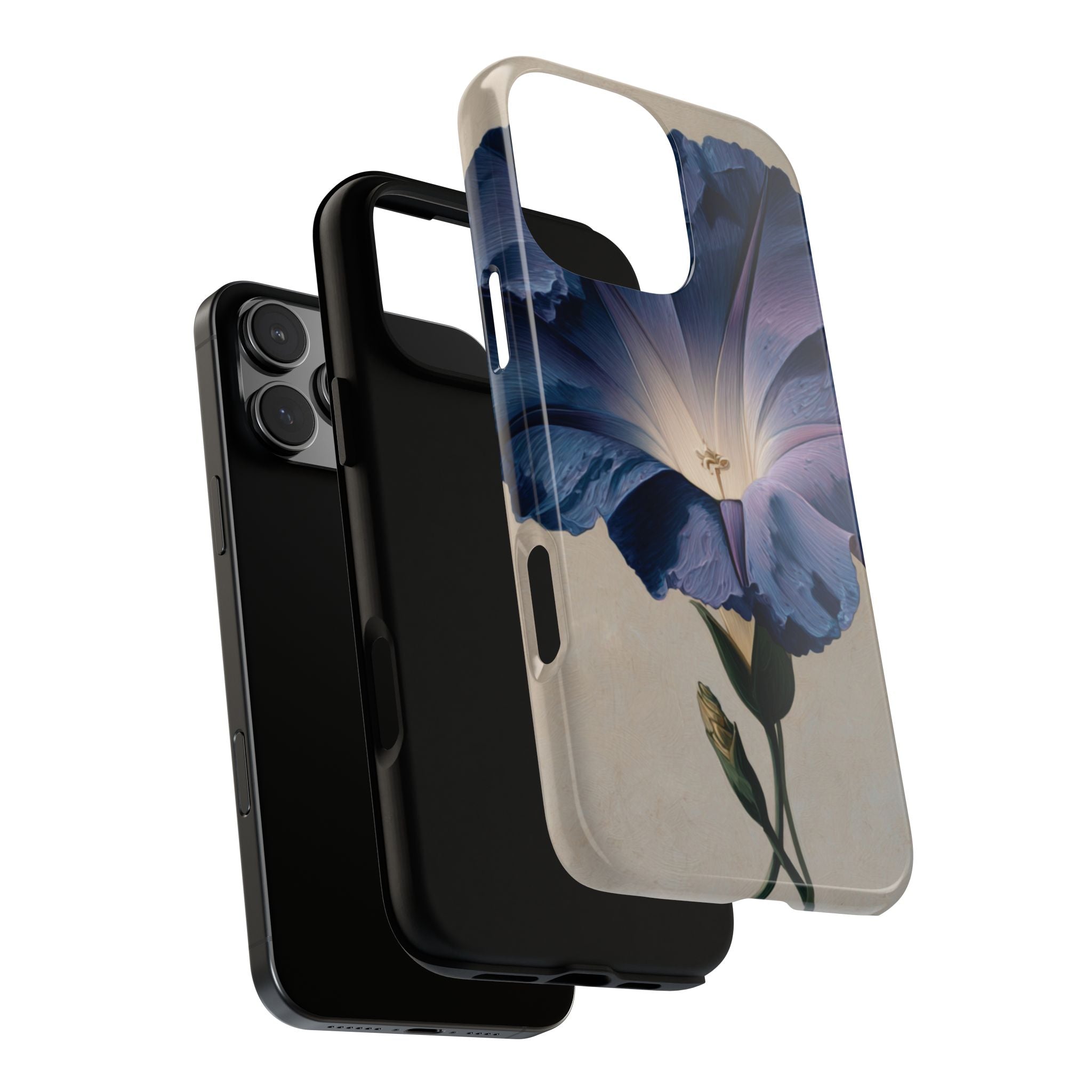 Floral Phone Case, Tough Cases with Purple Flower Design, Phone Accessories