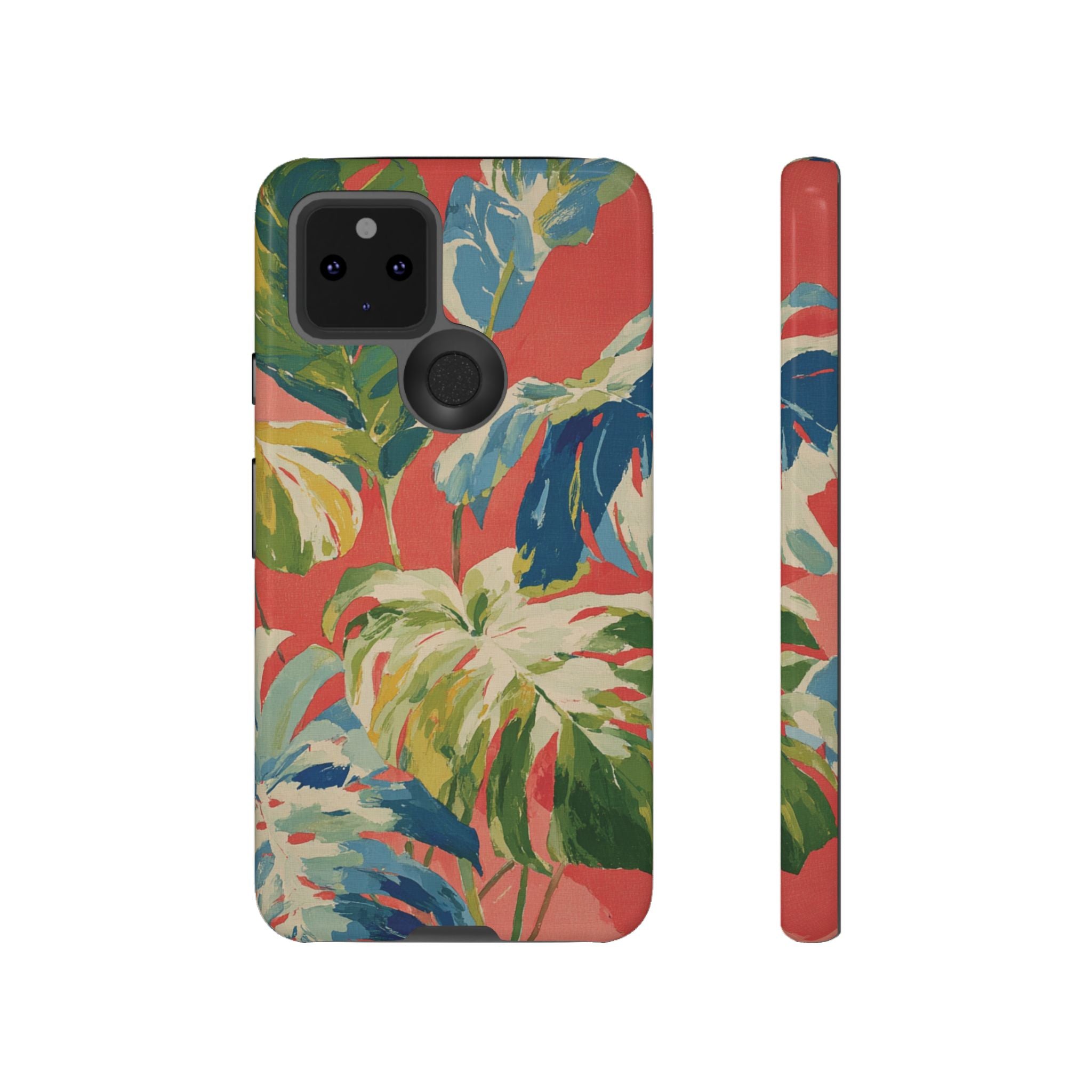 Tropical Phone Case, Floral Tough Case, Vibrant Phone Cover for Summer