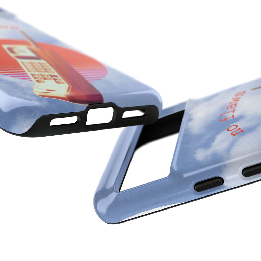 Retro “No Flaws” Phone Tough Case — Vintage 90s Aesthetic Protective Phone Case