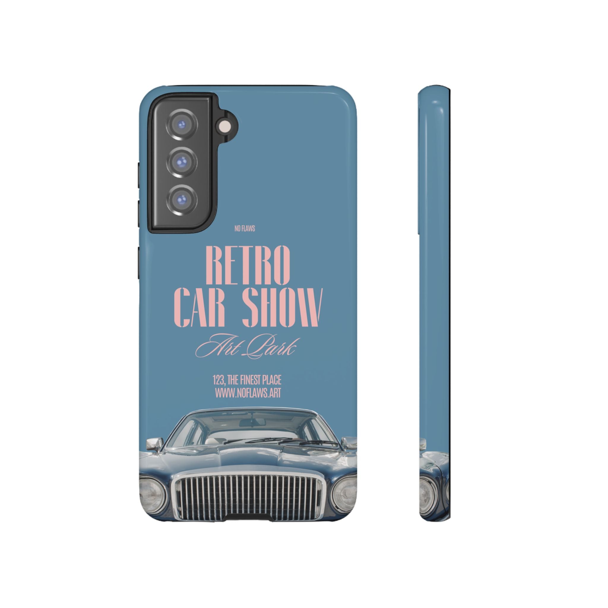 Retro Car Show Phone Case — Vintage Classic Auto Design
