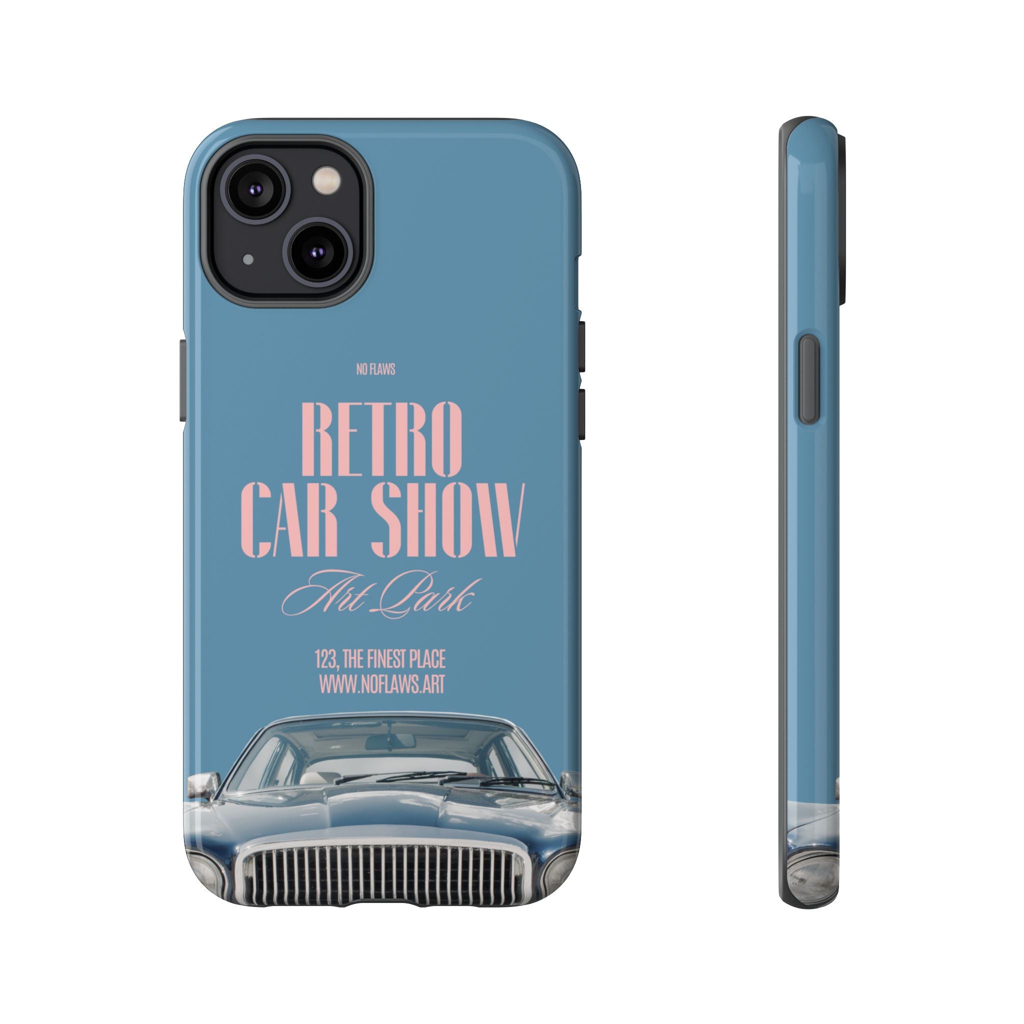 Retro Car Show Phone Case — Vintage Classic Auto Design