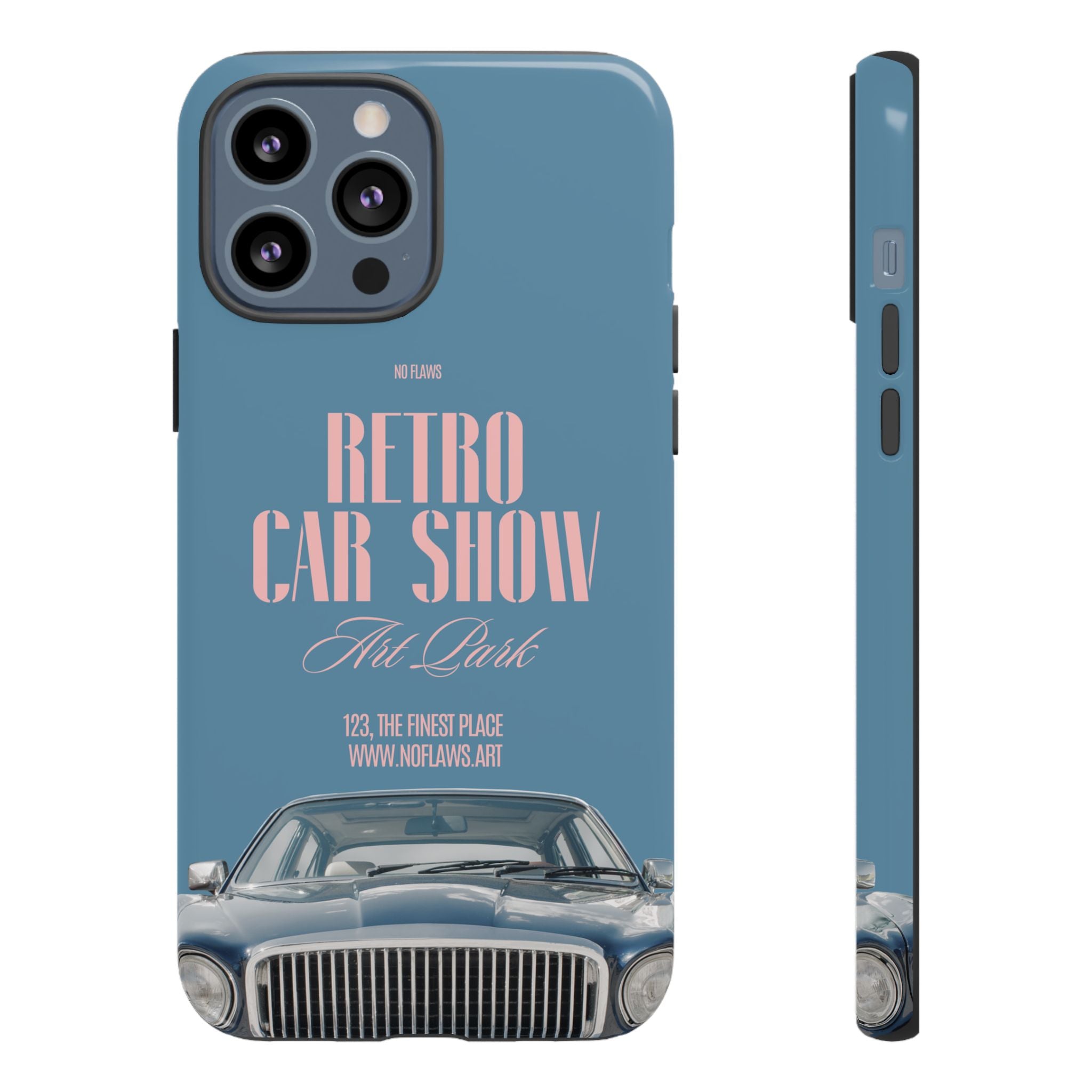 Retro Car Show Phone Case — Vintage Classic Auto Design