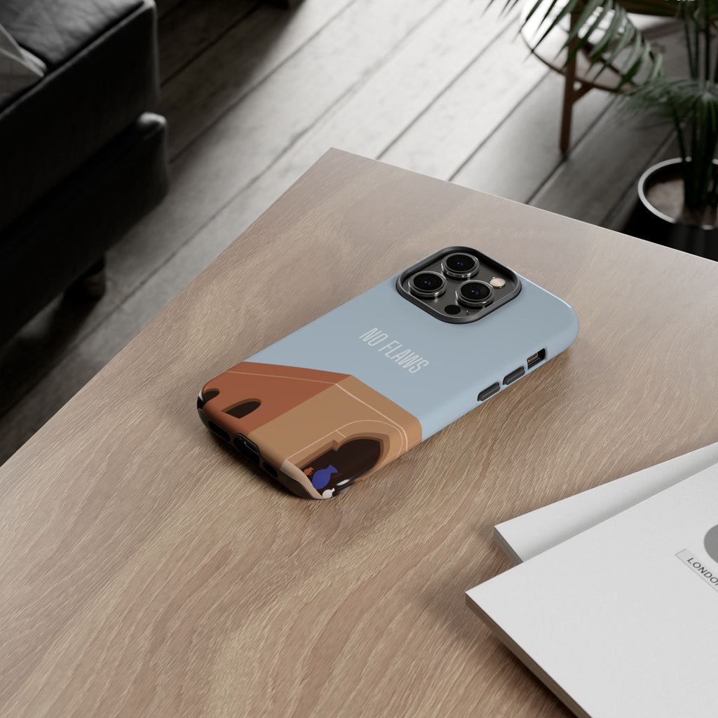 Minimal Desert Illustration “No Flaws” Protective Tough Case