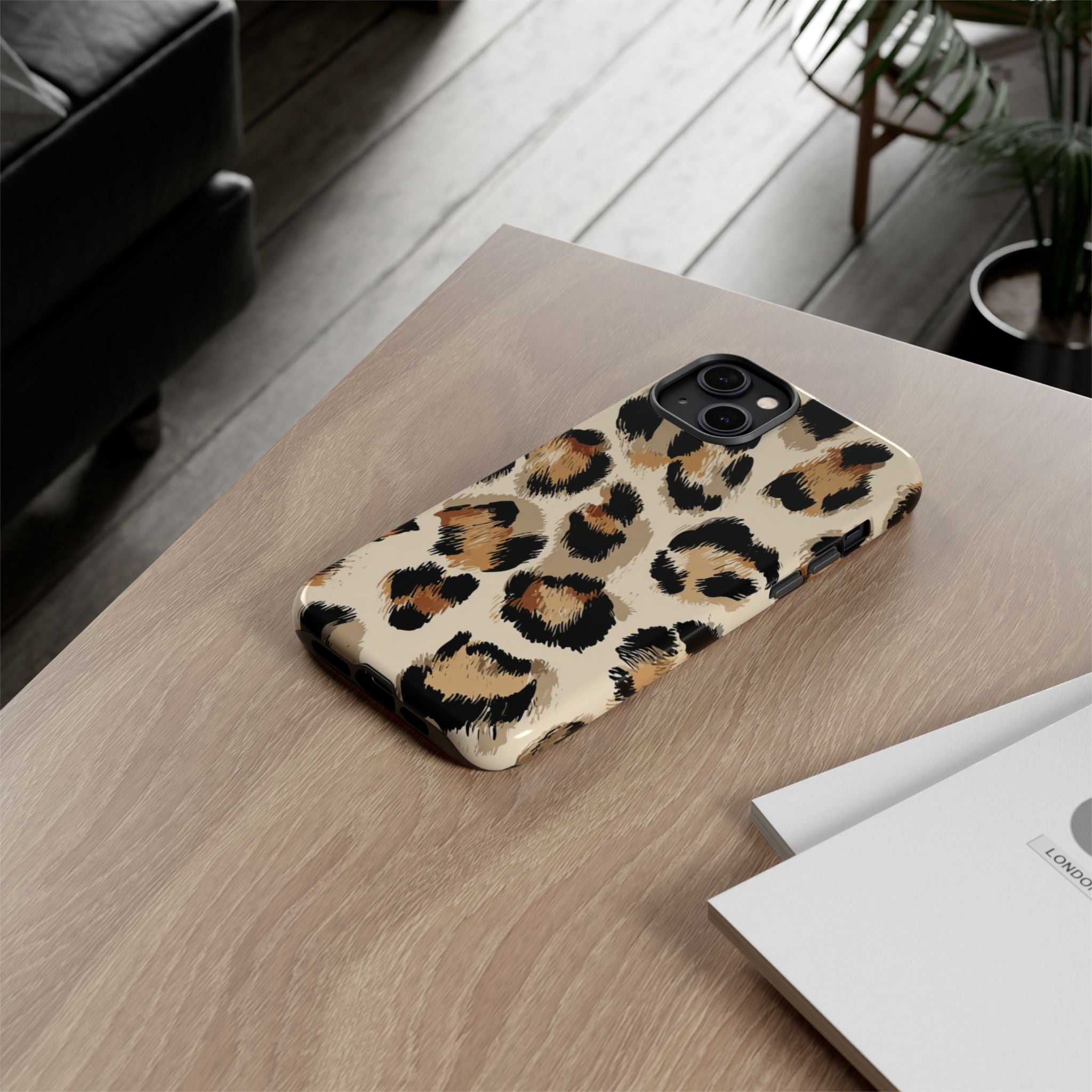 Stylish Leopard Print Phone Case, Animal Print, Tough Case, Gift for Her