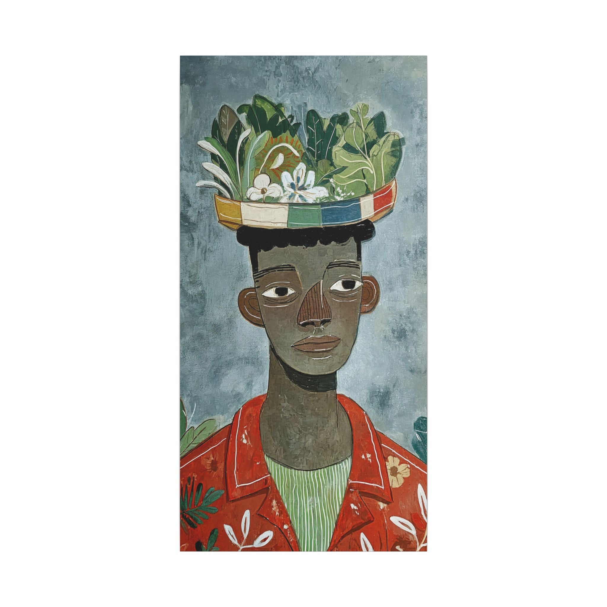 The Garden Within: Contemporary Portrait Canvas Art