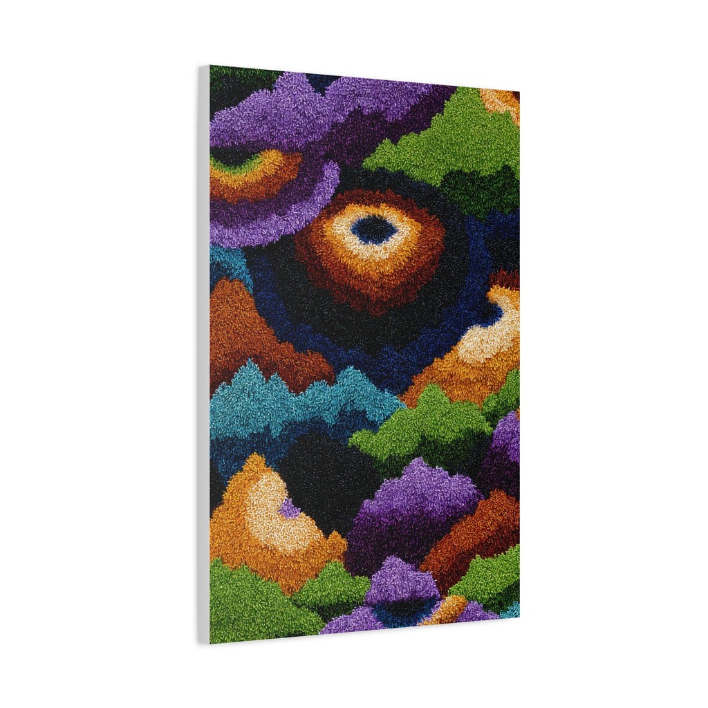 Abstract Colorful Landscape Matte Canvas – Stretched Wall Art