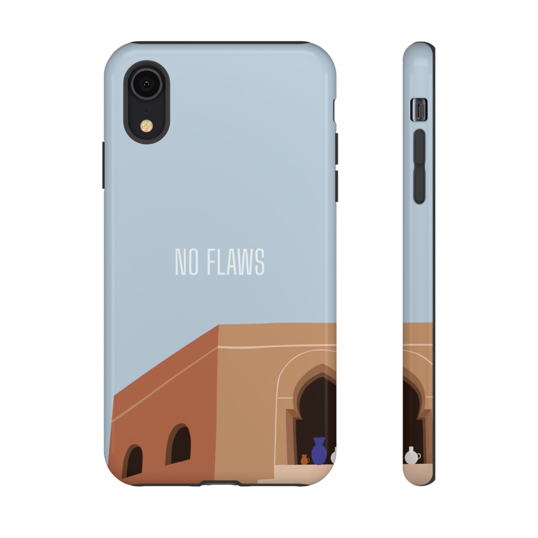 Minimal Desert Illustration “No Flaws” Protective Tough Case