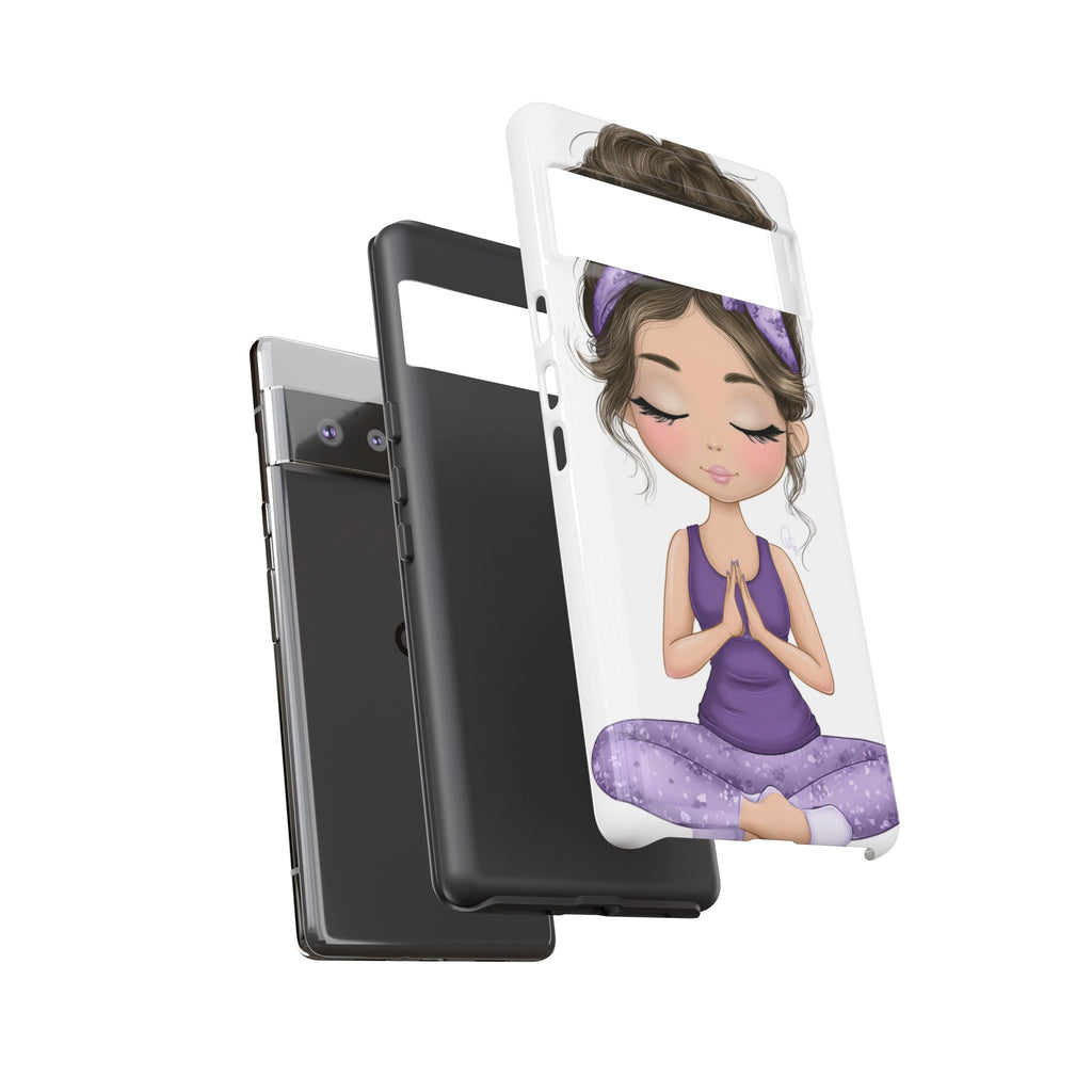 Yoga Phone Case for Mindfulness Gift for Yogis, Meditation Accessory, Zen Vibe