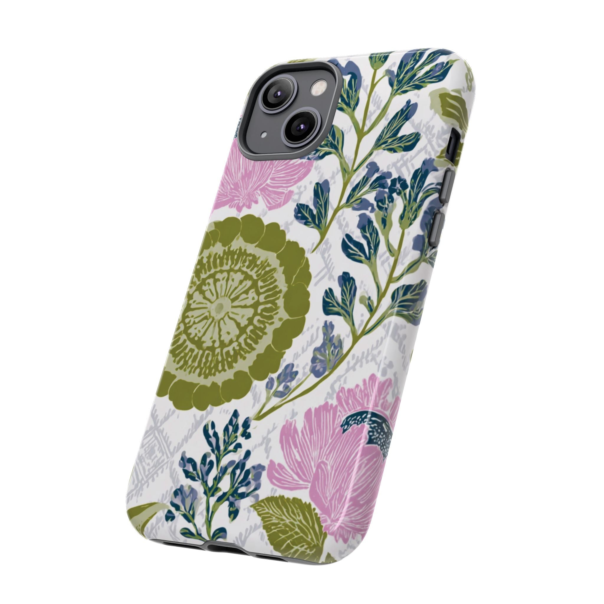 Floral Phone Case, Tough Cases with Elegant Design, Stylish Phone Accessories